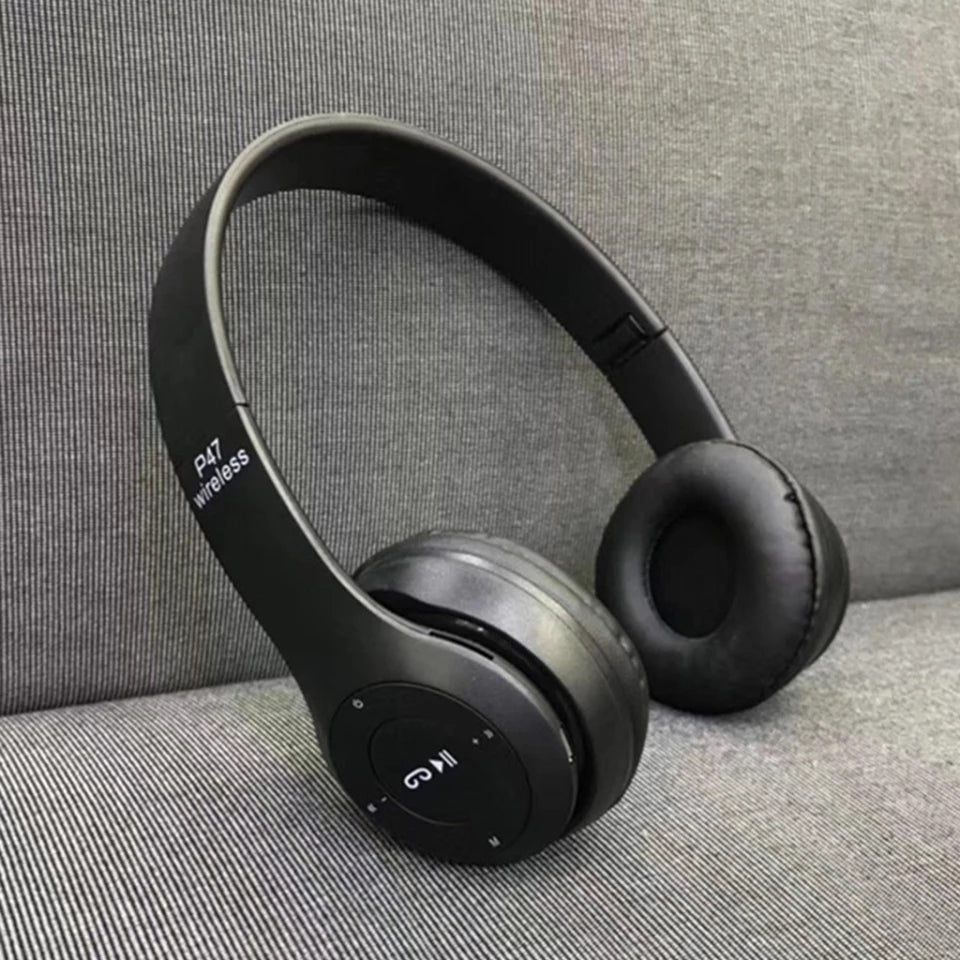 P47 Wireless Headphones – Stylish, Comfortable, and High-Quality Sound