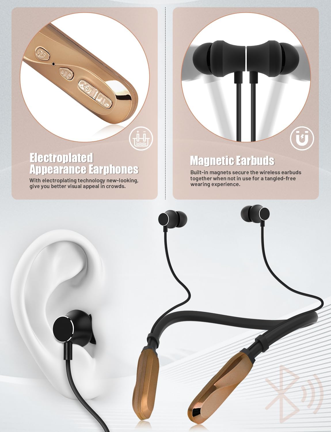 HE05 Wireless Neckband Headphones – Stylish, Durable, and Feature-Packed