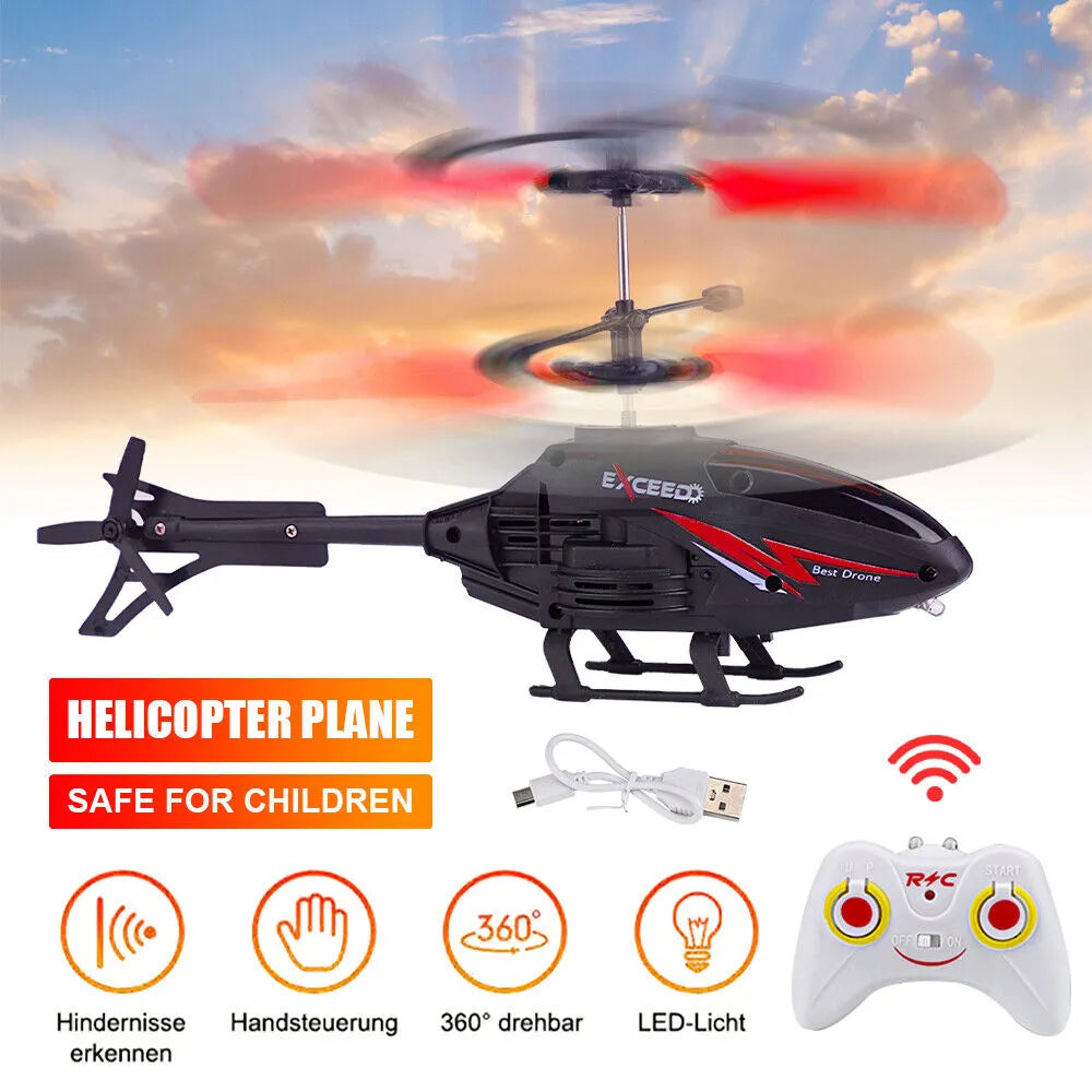 Remote Control RC Helicopter with LED Toys for Boys and Girls