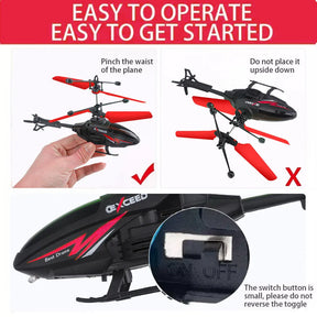 Remote Control RC Helicopter with LED Toys for Boys and Girls